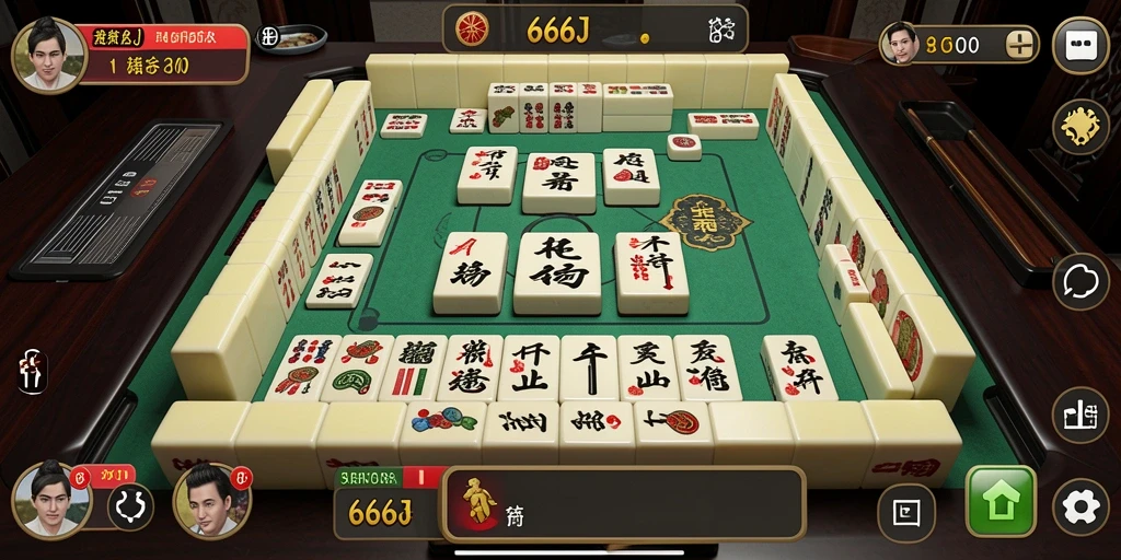 Tampilan menarik dari permainan Mahjong di 666J yang menampilkan strategi dan keterampilan.