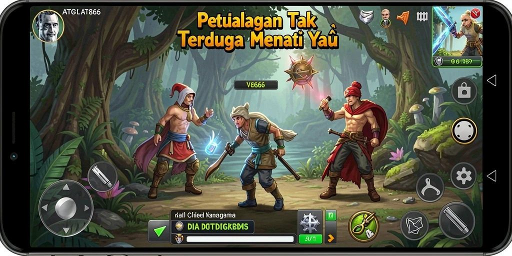 Tangkapan layar AT866 menampilkan petualangan seru dengan grafis yang memukau.