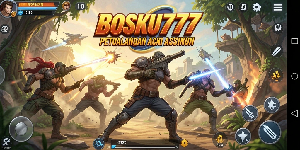 Tampilan gameplay intens BOSKU777 dengan aksi yang mendebarkan.