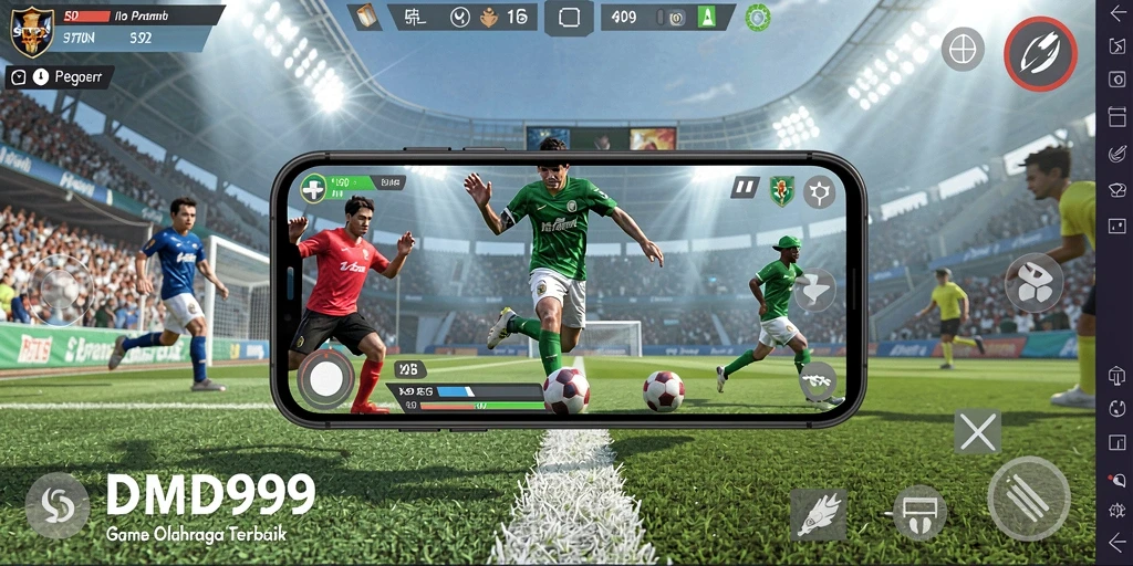 Tampilan menarik dari gameplay olahraga di DMD999.