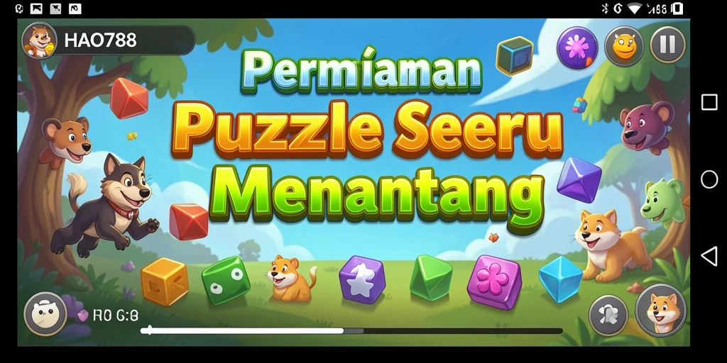 Tampilan gameplay seru dari HAO788 dengan berbagai teka-teki menantang.