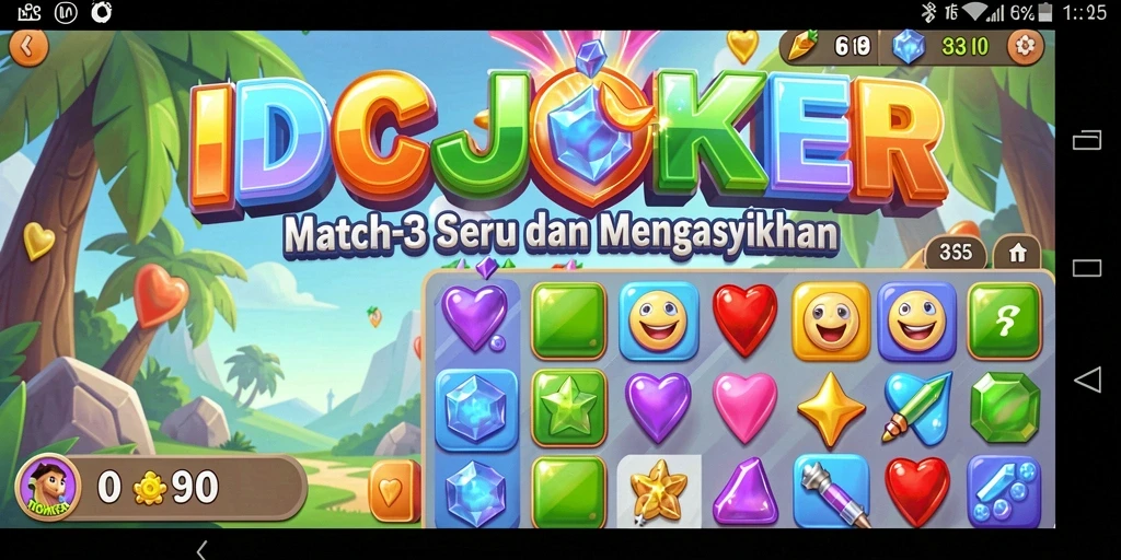 Tampilan gameplay IDCJOKER yang penuh warna dan menarik.