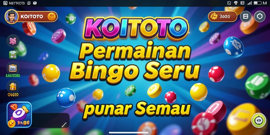 Tampilan menarik dari gameplay Bingo di KOITOTO.