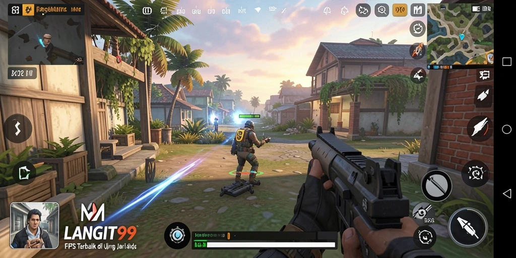 Tampilan utama gameplay LANGIT99 yang menegangkan dan seru.