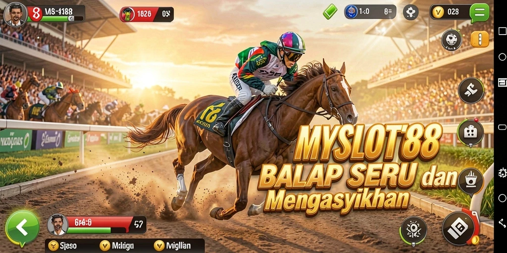 Tampilan gameplay balap seru di MYSLOT188.