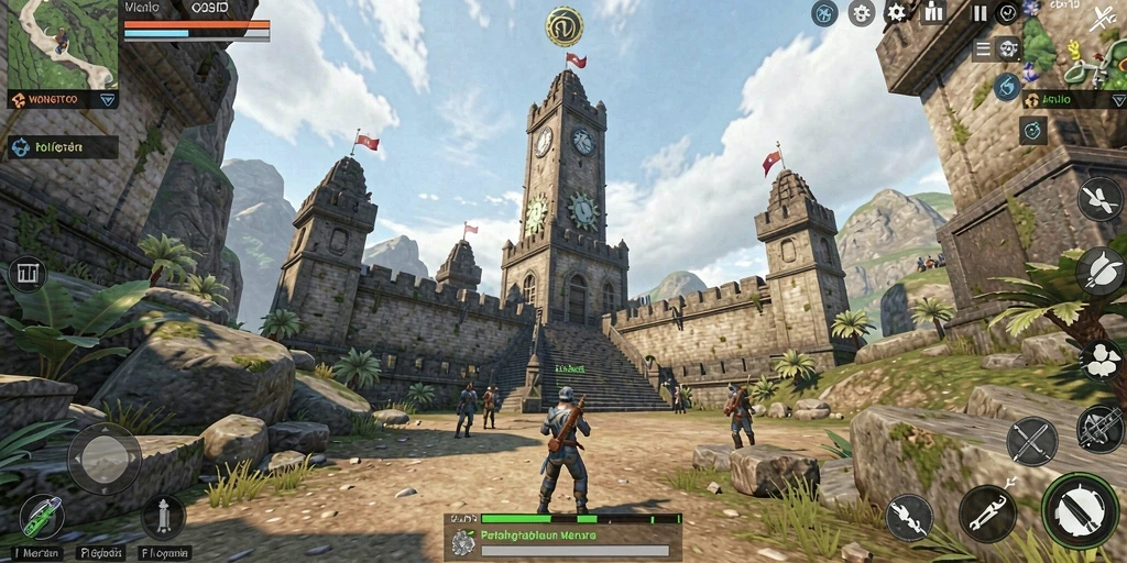 Gameplay aktif pertahanan menara di WONGTOTO.